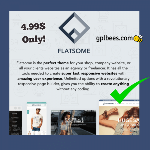 Flatsome Theme Wordpress Multi-Purpose Theme
