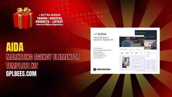 Aida – Marketing Agency Elementor Template Kit At Best Price - Gpl Bees