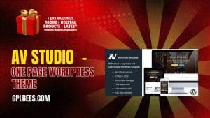 AV Studio  - One Page WordPress Theme - Buy GPL One Page Wordpress Themes at Best Price