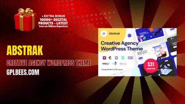 Abstrak – Creative Agency Wordpress Theme At Best Price - Gpl Bees