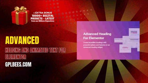 Advanced Heading And Animated Text For Elementor At Best Price - Gpl Bees