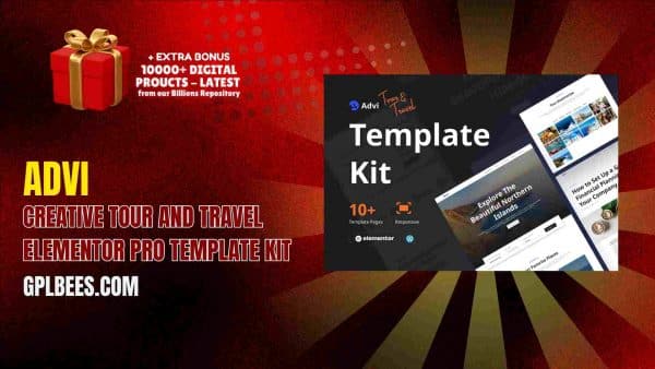 Advi – Creative Tour And Travel Elementor Pro Template Kit At Best Price - Gpl Bees