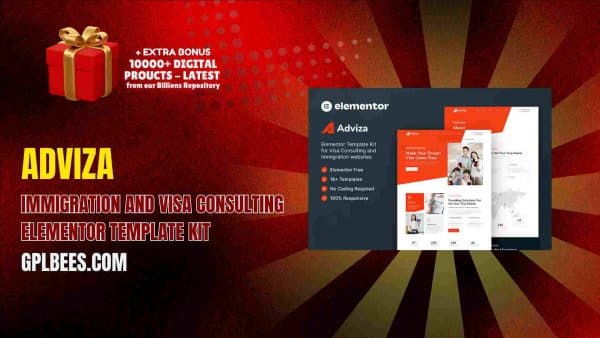 Adviza – Immigration And Visa Consulting Elementor Template Kit At Best Price - Gpl Bees