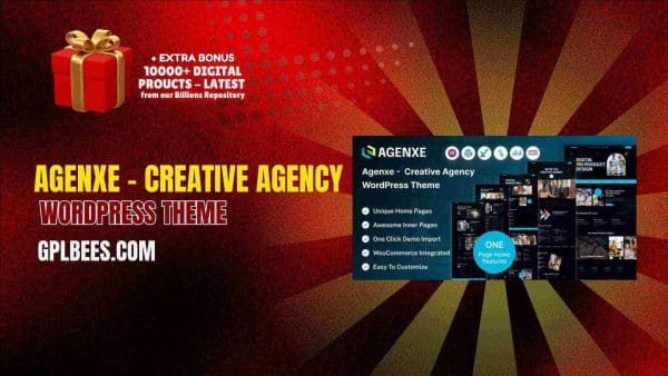 Agenxe – Creative Agency Wordpress Theme At Best Price - Gpl Bees