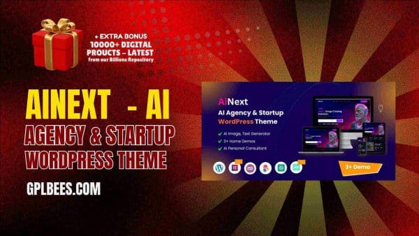 Ainext  - Ai Agency &Amp; Startup Wordpress Theme At Best Price - Gpl Bees