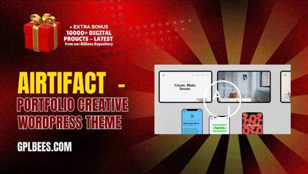 Airtifact  - Portfolio Creative Wordpress Theme At Best Price - Gpl Bees