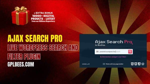 Ajax Search Pro Live Wordpress Search And Filter Plugin At Best Price - Gpl Bees