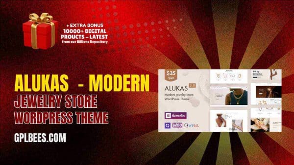 Alukas  - Modern Jewelry Store Wordpress Theme At Best Price - Gpl Bees