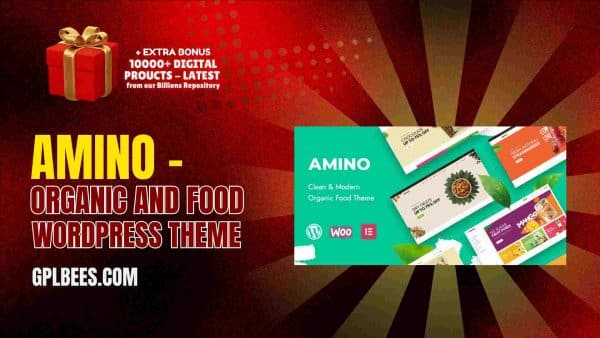 Amino – Organic And Food Wordpress Theme At Best Price - Gpl Bees