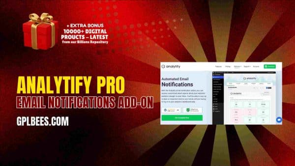 Analytify Pro Email Notifications Add-On At Best Price - Gpl Bees