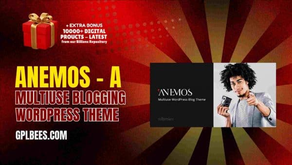Anemos – A Multiuse Blogging Wordpress Theme At Best Price - Gpl Bees