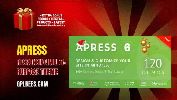 Apress Responsive Multi-Purpose Theme At Best Price - Gpl Bees