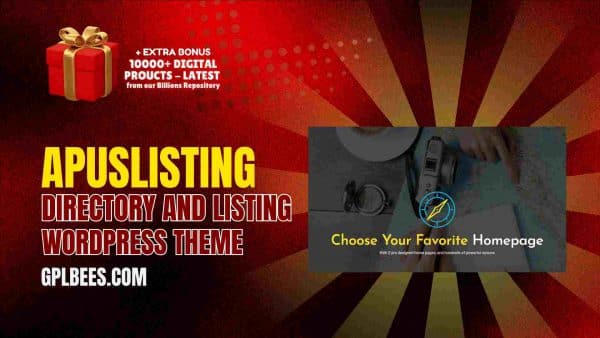 Apuslisting Directory And Listing Wordpress Theme At Best Price - Gpl Bees