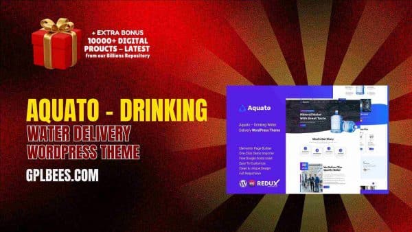 Aquato – Drinking Water Delivery Wordpress Theme At Best Price - Gpl Bees