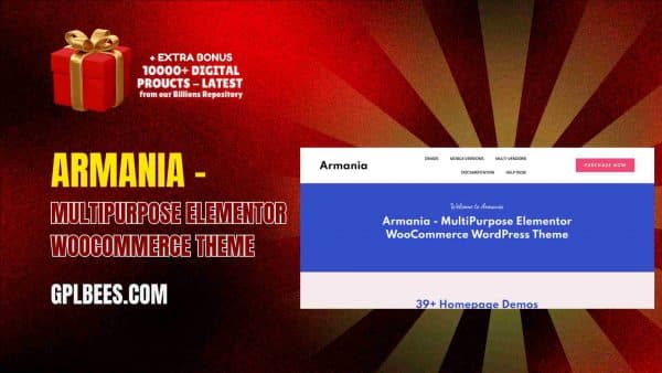 Armania – Multipurpose Elementor Woocommerce Theme At Best Price - Gpl Bees