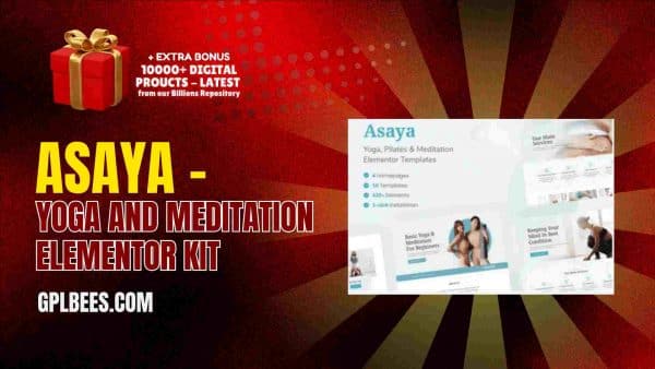Asaya – Yoga And Meditation Elementor Kit At Best Price - Gpl Bees