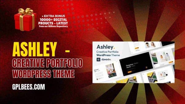 Ashley  - Creative Portfolio Wordpress Theme At Best Price - Gpl Bees