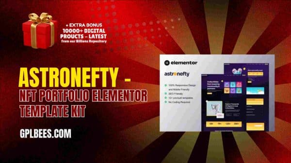 Astronefty – Nft Portfolio Elementor Template Kit At Best Price - Gpl Bees