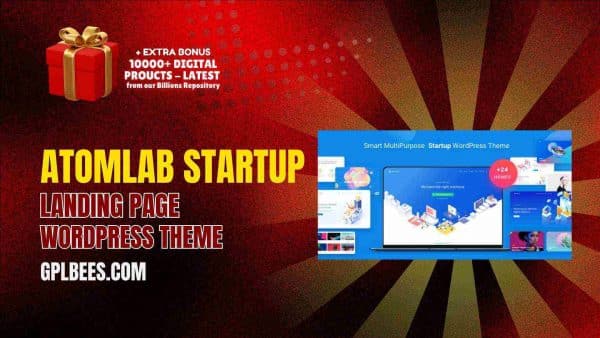 Atomlab – Startup Landing Page Wordpress Theme At Best Price - Gpl Bees