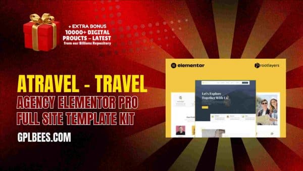 Atravel – Travel Agency Elementor Pro Full Site Template Kit At Best Price - Gpl Bees
