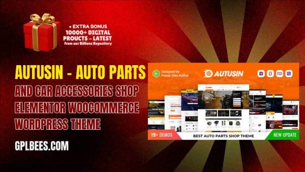 Autusin – Auto Parts And Car Accessories Shop Elementor Woocommerce Wordpress Theme At Best Price - Gpl Bees