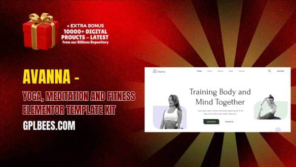 Avanna – Yoga, Meditation And Fitness Elementor Template Kit At Best Price - Gpl Bees