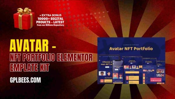 Avatar – Nft Portfolio Elementor Template Kit At Best Price - Gpl Bees