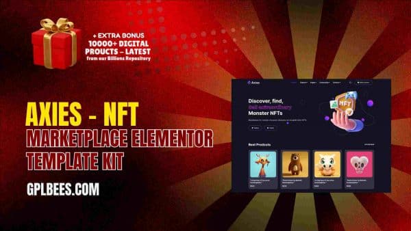 Axies – Nft Marketplace Elementor Template Kit At Best Price - Gpl Bees