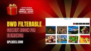 BWD Filterable Gallery addon for elementor - Buy GPL Gallery Plugins at Best Price