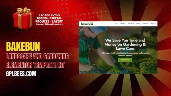 Bakebun – Landscape And Gardening Elementor Template Kit At Best Price - Gpl Bees