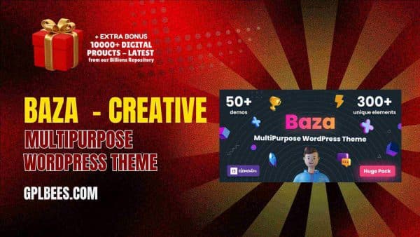 Baza  - Creative Multipurpose Wordpress Theme At Best Price - Gpl Bees