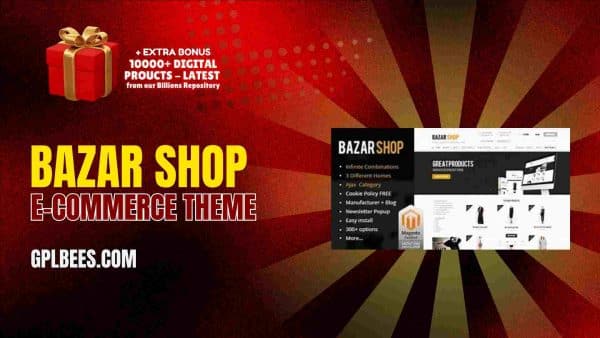 Bazar Shop E-Commerce Theme At Best Price - Gpl Bees