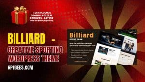 Billiard  - Creative Sporting WordPress Theme - Buy GPL 2 at Best Price