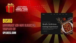 Bisko – Restaurant and Cafe Elementor Template Kit - Buy GPL 20 at Best Price