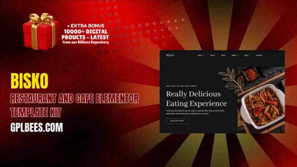 Bisko – Restaurant And Cafe Elementor Template Kit At Best Price - Gpl Bees