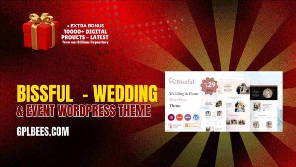 Bissful - Wedding &Amp; Event Wordpress Theme At Best Price - Gpl Bees