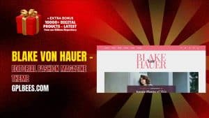 Blake von Hauer – Editorial Fashion Magazine Theme