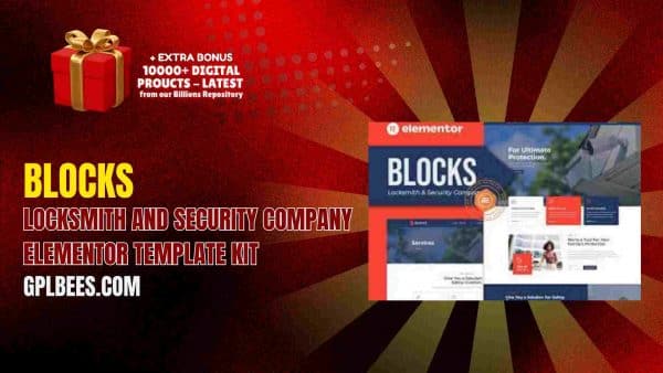 Blocks – Locksmith And Security Company Elementor Template Kit At Best Price - Gpl Bees