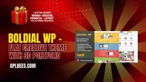 Boldial WP – Flat Creative Theme with 3D Portfolio