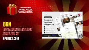 Bon – Restaurant Elementor Template Kit - Buy GPL 23 at Best Price