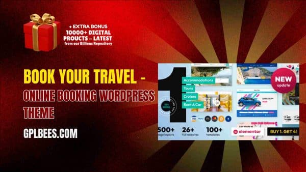 Book Your Travel – Online Booking Wordpress Theme At Best Price - Gpl Bees
