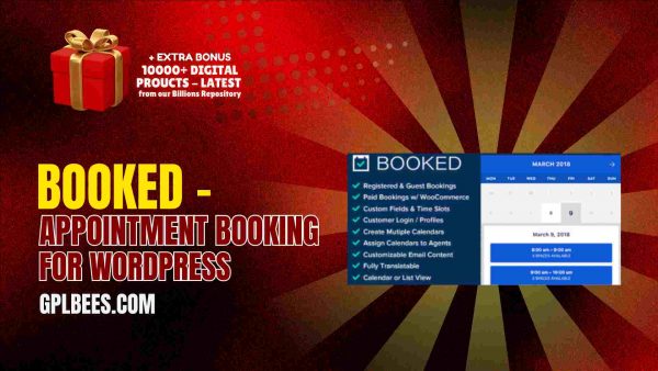 Booked – Appointment Booking For Wordpress At Best Price - Gpl Bees