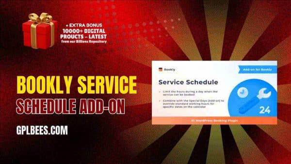 Bookly Service Schedule Add-On At Best Price - Gpl Bees