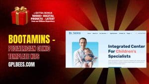 Bootamins – Pediatrician Clinic Template Kits - Buy GPL 23 at Best Price