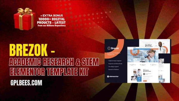 Brezok – Academic Research &Amp; Stem Elementor Template Kit At Best Price - Gpl Bees