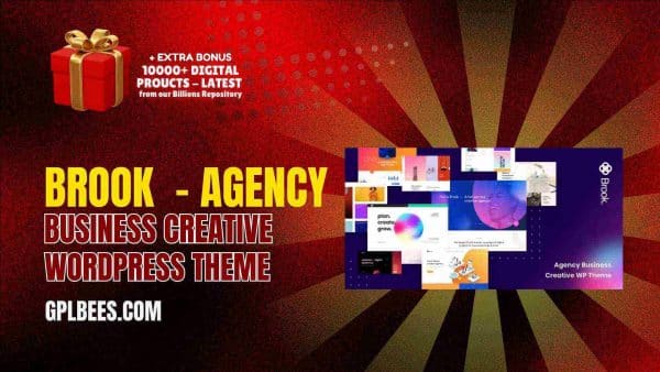 Brook  - Agency Business Creative Wordpress Theme At Best Price - Gpl Bees