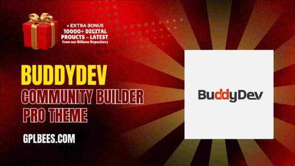 Buddydev Community Builder Pro Theme At Best Price - Gpl Bees
