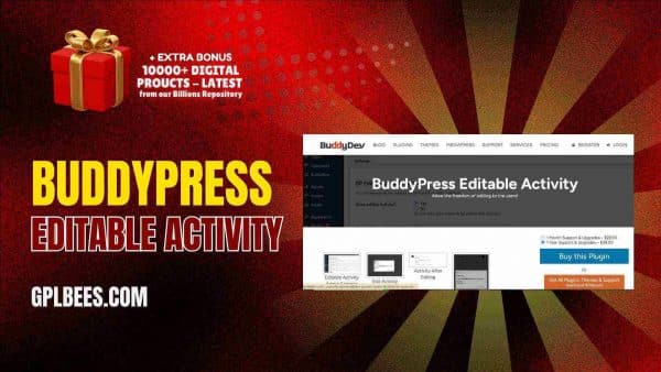 Buddypress Editable Activity At Best Price - Gpl Bees