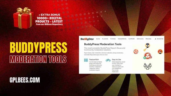 Buddypress Moderation Tools At Best Price - Gpl Bees