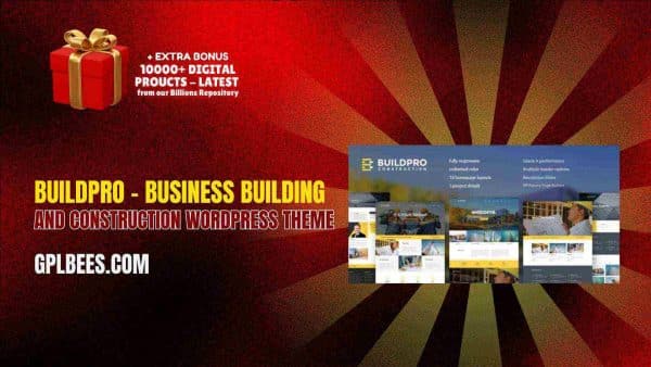 Buildpro – Business Building And Construction Wordpress Theme At Best Price - Gpl Bees